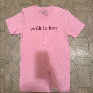 Walk in Love Pink Graphic Tee